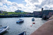 Schottland-77-H-11 Dunbar Hafen