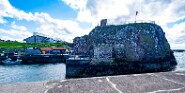 Schottland-78-H-12 Dunbar Hafeneinfahrt